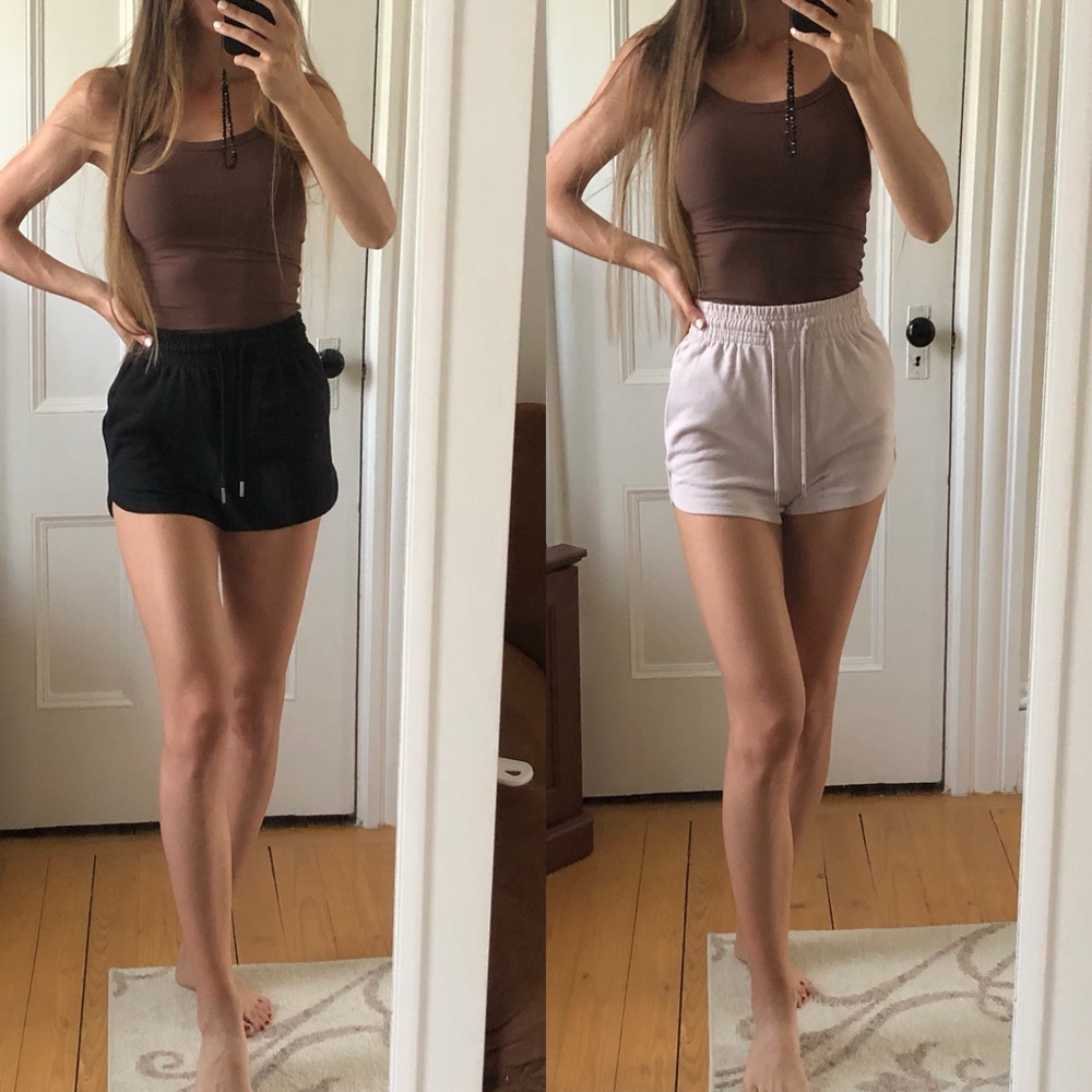 2x H&M Women's Shorts - Black and Light purple XS/S